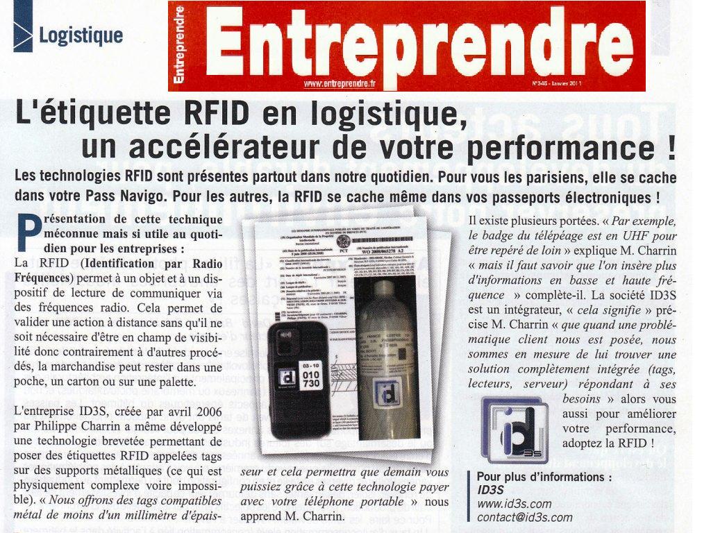 Revue Entreprendre Janvier 2011